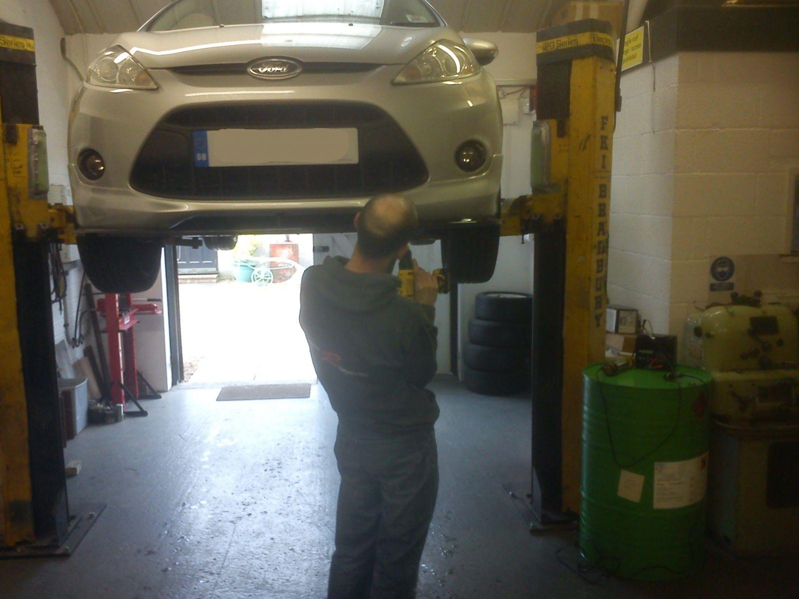 Splitters being fitted