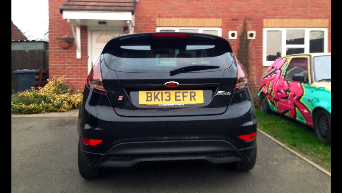 Rear with lightly tinted rear lights
