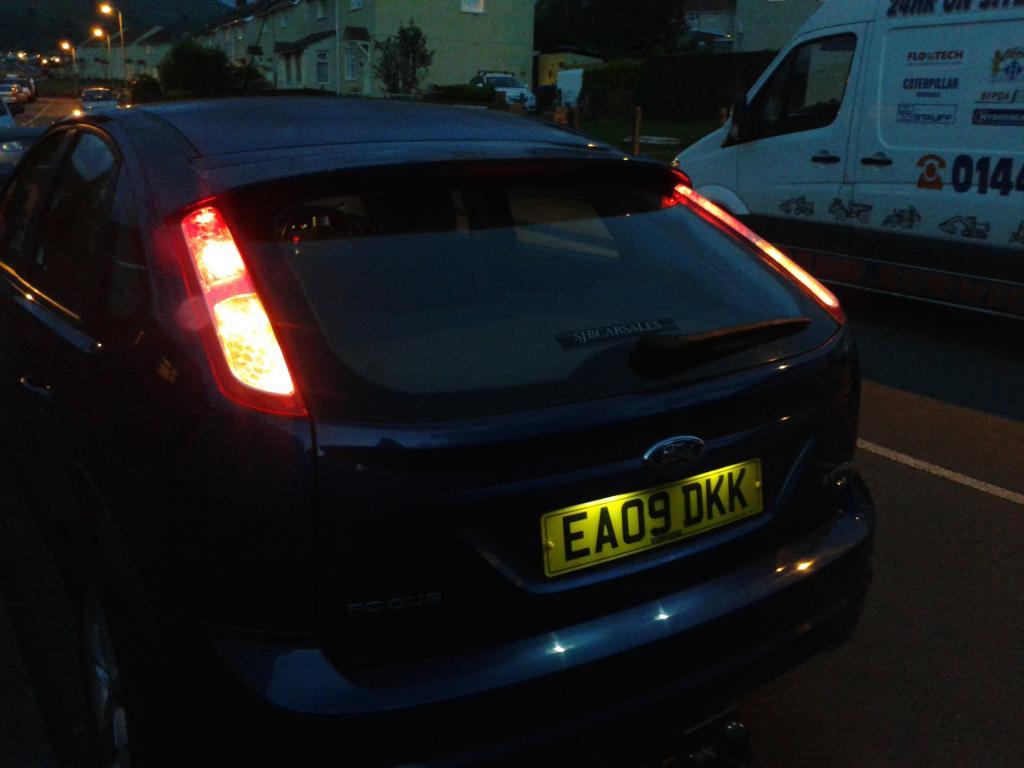 Led higher level tail lights and led number plate lights