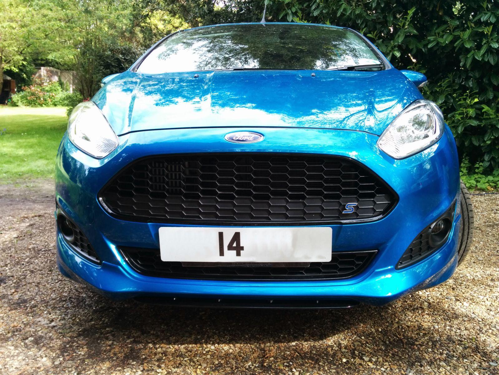 2014 Candy Blue Fiesta Zetec S Front With S Badge