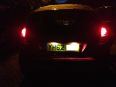Number Plate with Cree LED's