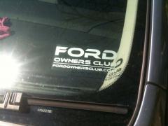 Ford Owners Club Sticker 2