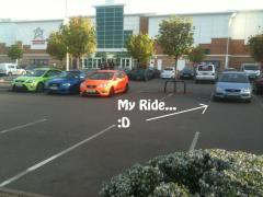 My ride at Burton upon Trent Cinema car park.