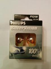 Philips Silver Vision PY21W Bulbs
