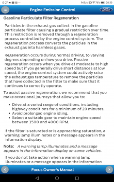 Exhaust Filter Limit Reached On Petrol Car Ford Focus Club Ford Owners Club Ford Forums